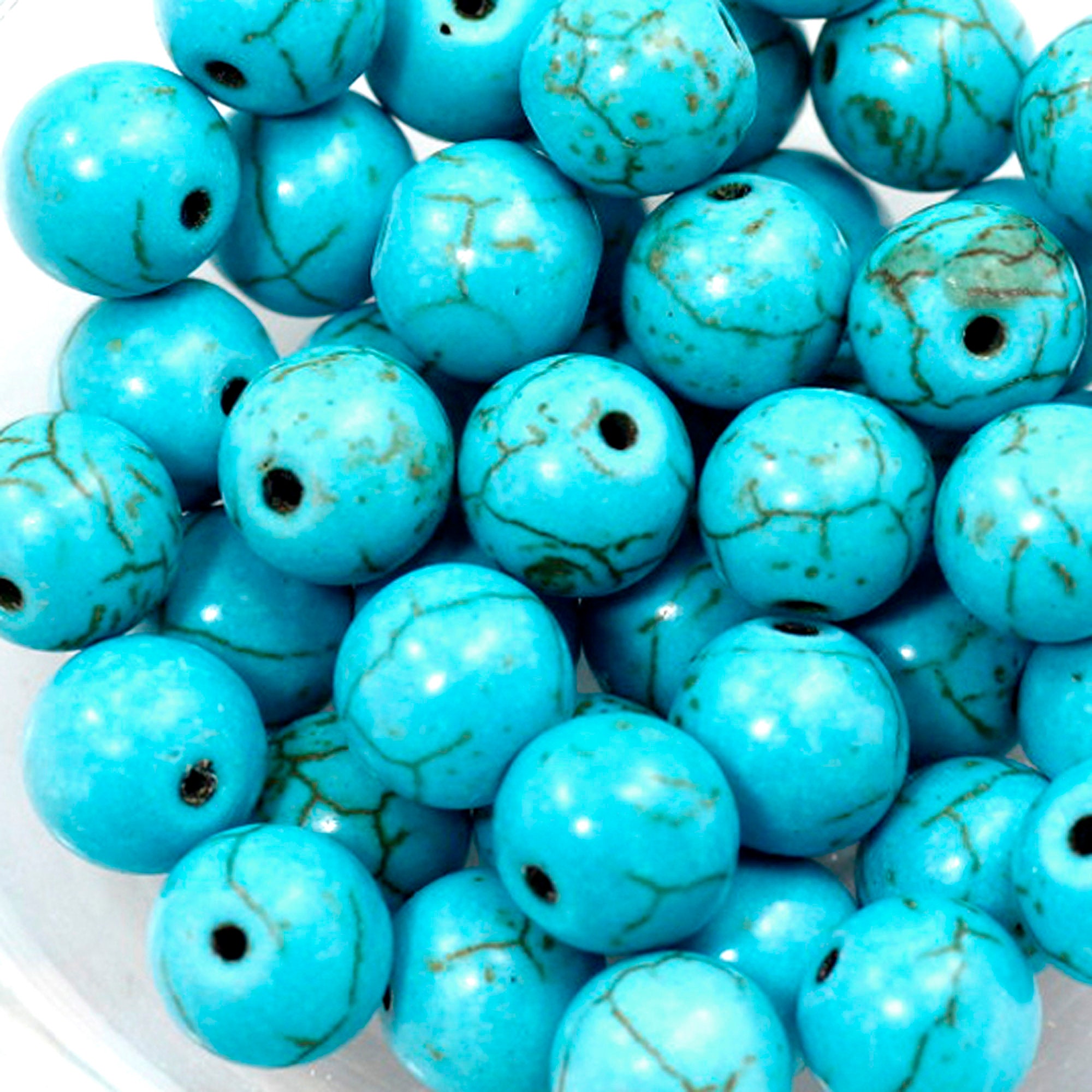 Blue Howlite Turquoise Skull Beads 6x8mm 8x10mm 10x12mm 11x14mm 18x20m –  CRC Beads