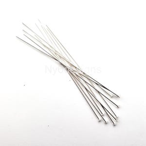 Sterling Silver 2''  20Gauge 10pcs Headpins – Jewelry Findings for Crafting & Beading Supplies