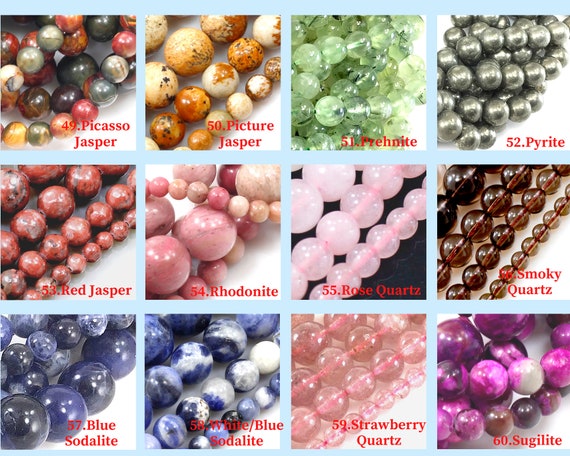 Natural Stones Pink Quartzs Crystal Cat Eye Howlite Jades Pearl Round Loose  Space Beads for Jewelry Making DIY Bracelet Charms