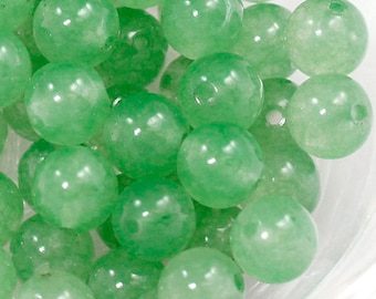 Green Aventurine Round Beads Natural Gemstone Smooth Loose Bead 4mm 6mm 8mm 10mm 12mm Sold by PCS 10 20 50 100 Wholesale Bulk