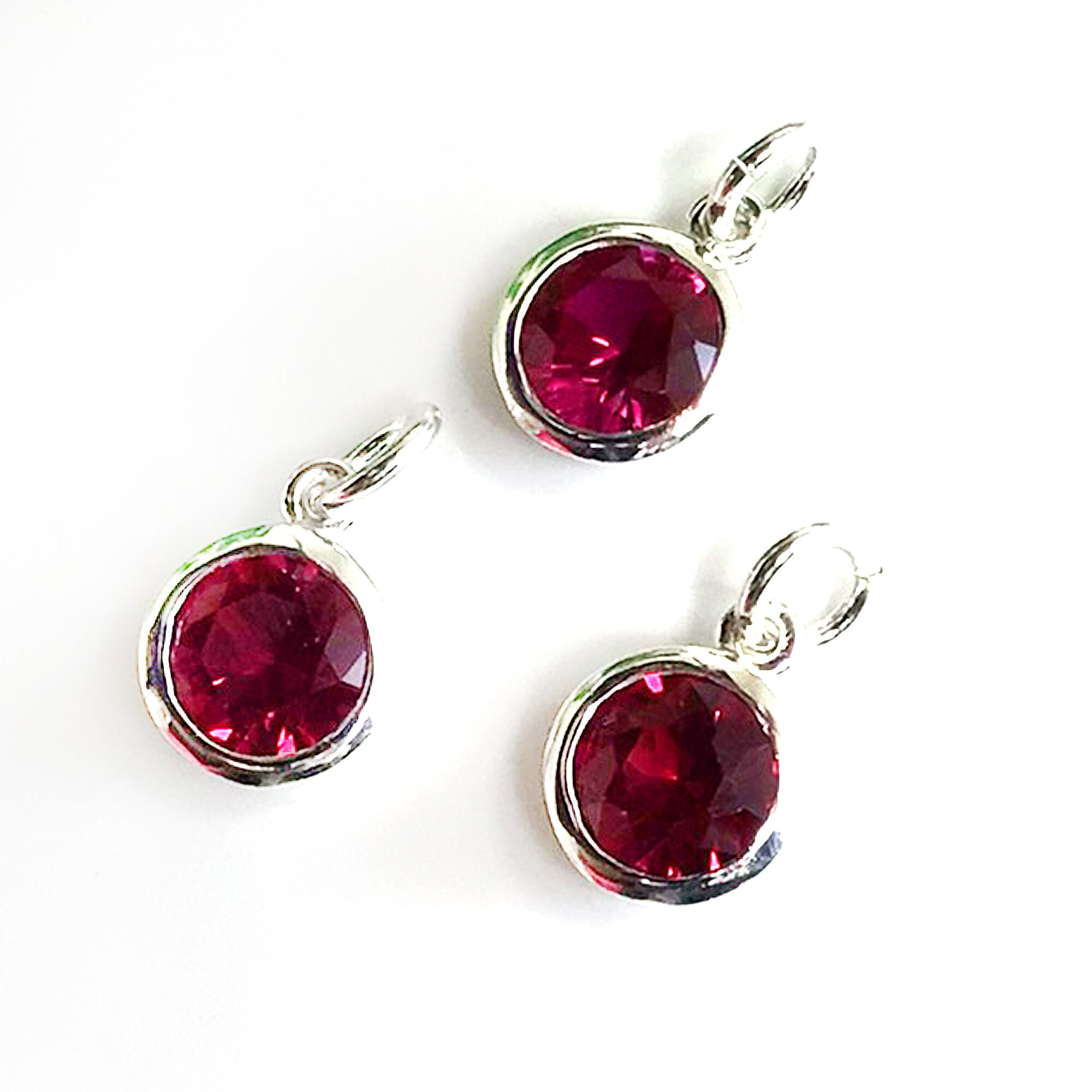 CZ Birthstone Charm in Sterling Silver Bezel | Sterling Jewelry Supply