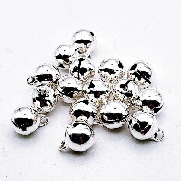 thumbnail image 2 of 6mm Tny Mnature Slver Craft Jngle Bells Bulk Charms 100 Peces - Etsy 2 of 10