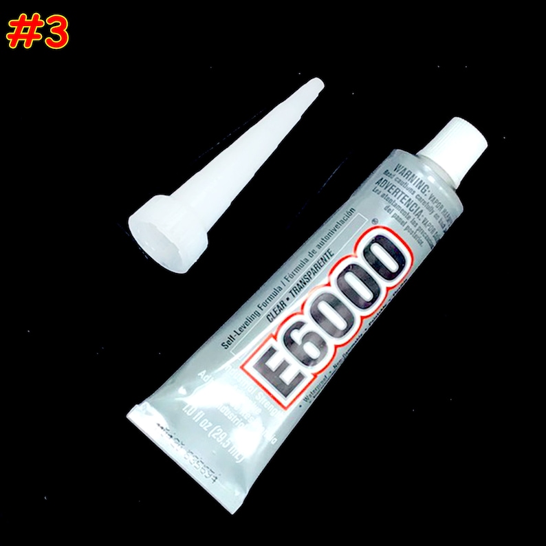 E6000 Craft Adhesive, Clear Industrial Strength Glue (1.0 fl oz) #3 E6000+ Nozzle Set