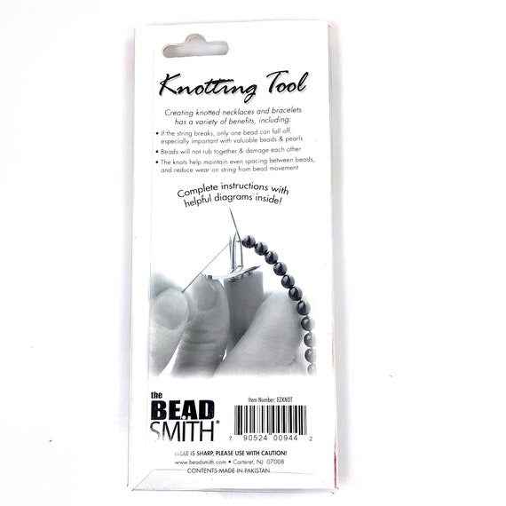 Beadsmith EZ Knot Tool Bead and Pearl Knotting Jewelry Tool Secure