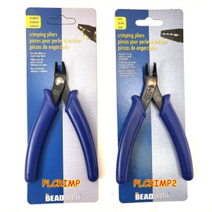Jewelry Crimping Pliers Tool Beadsmith 5-1/8&quot; (130mm) Double Notch Crimper Ideal for all 2-3mm Made in Taiwan Beading Tool, Plier #PLCRIMP