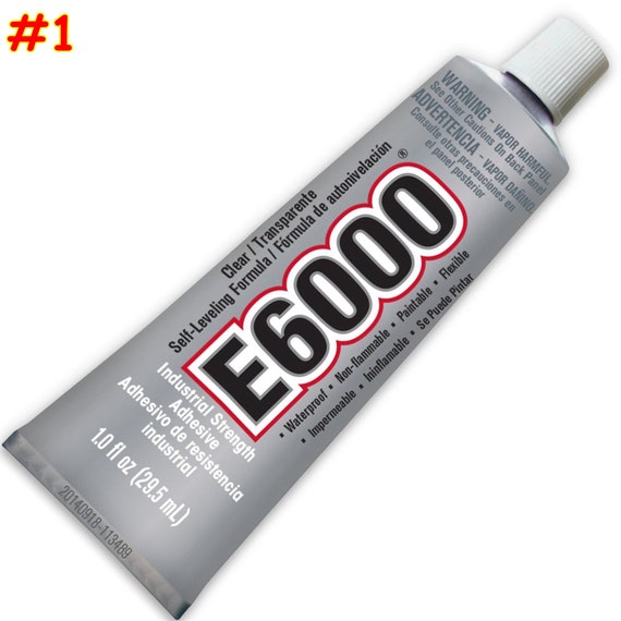 E6000 Craft Adhesive, Clear Industrial Strength Glue (1.0 fl oz)