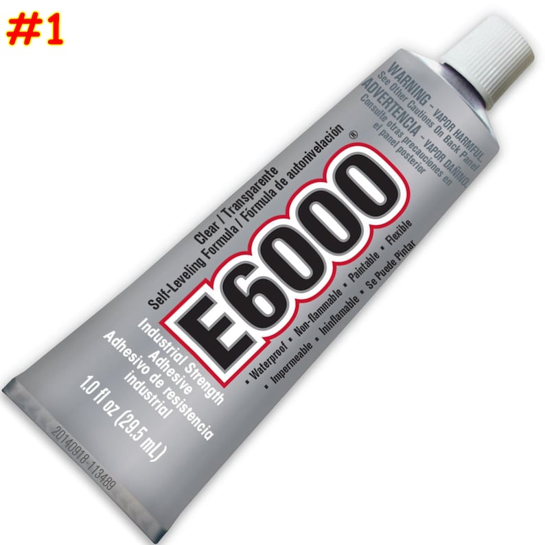 E6000 Craft Adhesive, Clear Industrial Strength Glue (1.0 fl oz) #1 E6000 Glue