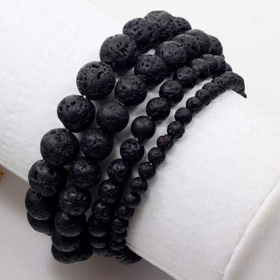 Handmade Natural Gemstone Round Beads Stretch Bracelet 4mm 6mm 8mm 10mm