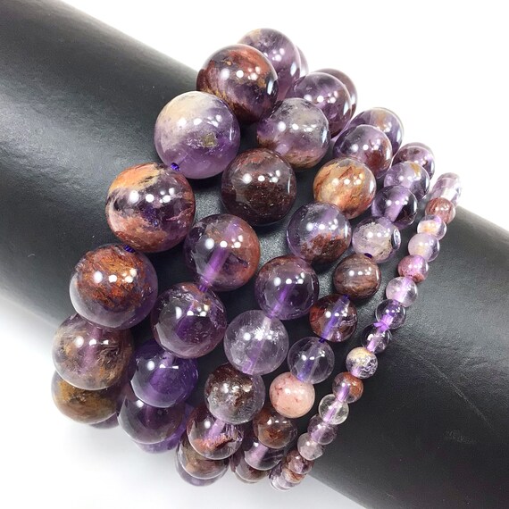 H&Y Amethyst Phantom Quartz Bracelet Natural Gemstones Jewelry Gift  紫幽灵手链天然水晶首饰礼品| Lazada
