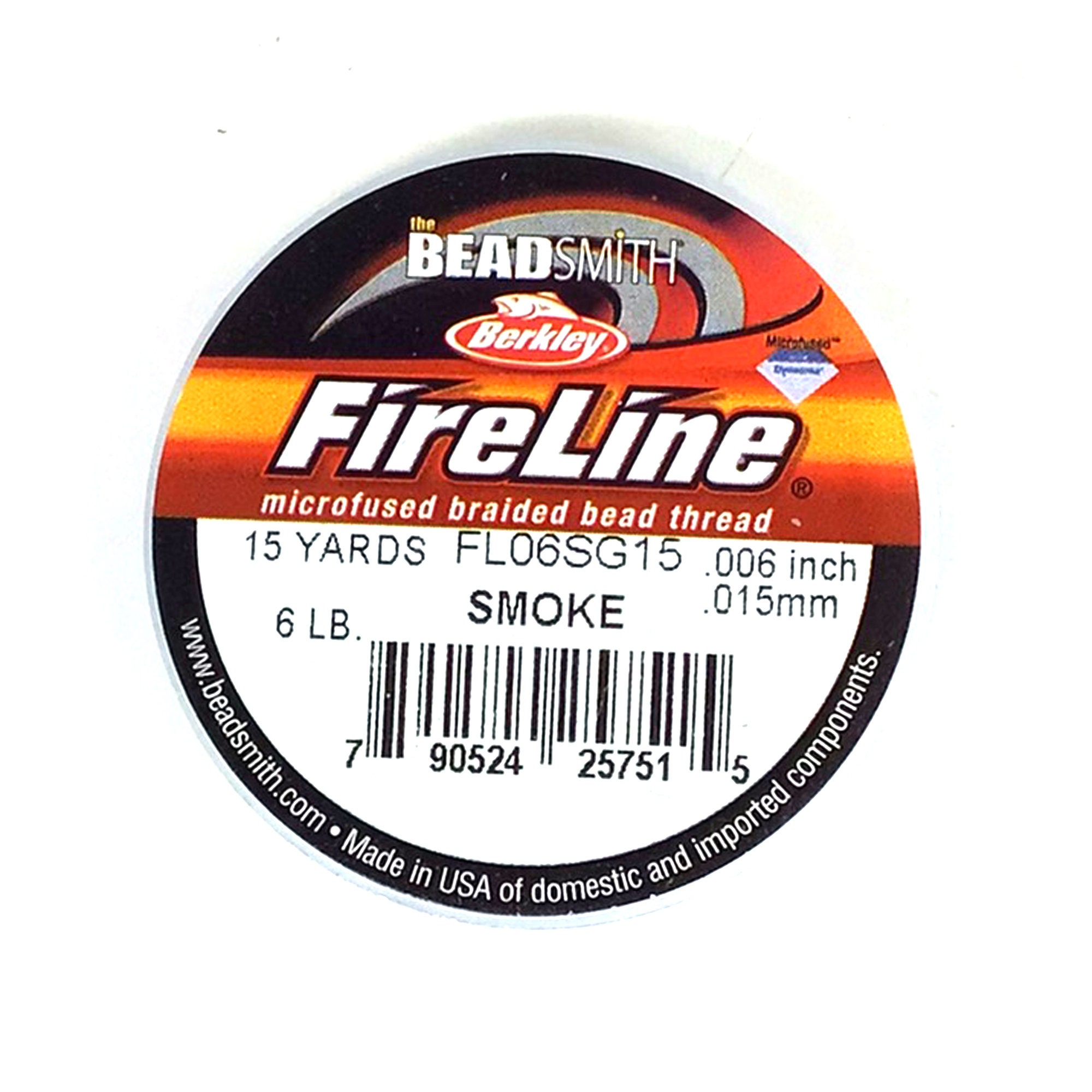 Beadsmith® Fireline® Beading Thread 4LB 6LB 8LB Smoke Braided Bead Thread  15yard 50YD 125YD Jewelry Making Beadwork 