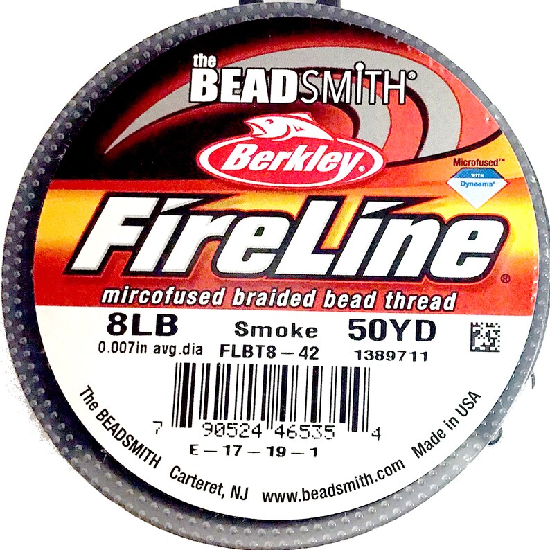 Beadsmith Fireline Beading Thread 4LB 6LB 8LB Crystal Smoke 50 Etsy