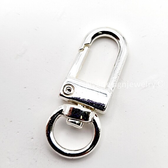 Silver Plated Brass Lobster Clasp – DIY Jewelry Keychain Finding