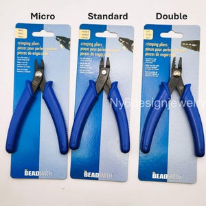 Jewelry Crimping Pliers Tool Beadsmith Double Notch Crimper Ideal for 1mm ,2-3mm Plier
