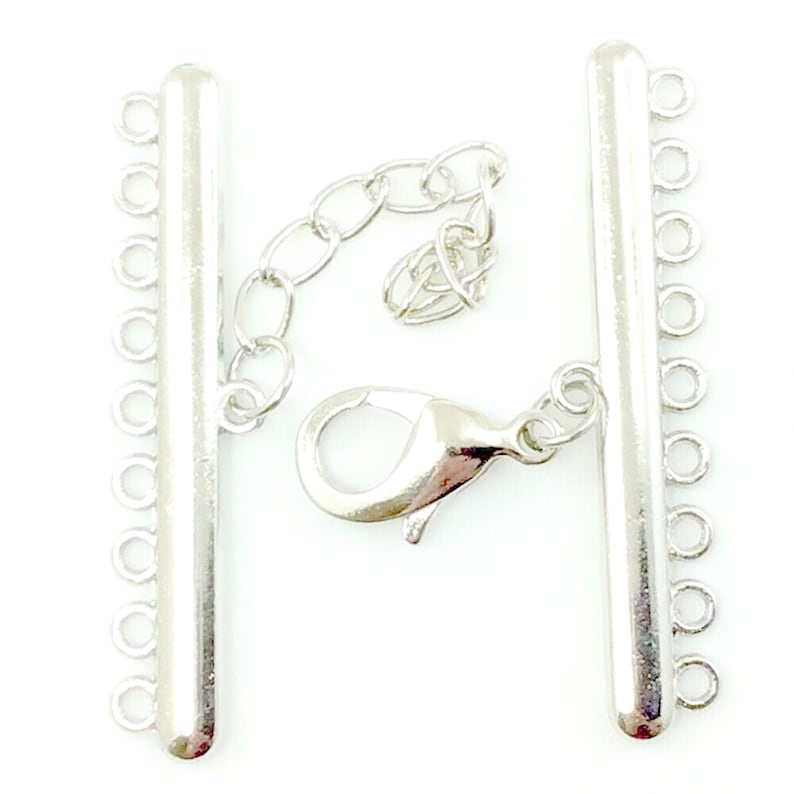 Multi Loop Clasp 9 Multi-strand Clasp Necklace Clasp Detangler Clasp 47mm Bar Strand ...