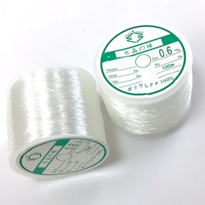 Clear Crystal Elastic Cord – Beading & Jewelry Stretch Thread Variety Sizes image 6