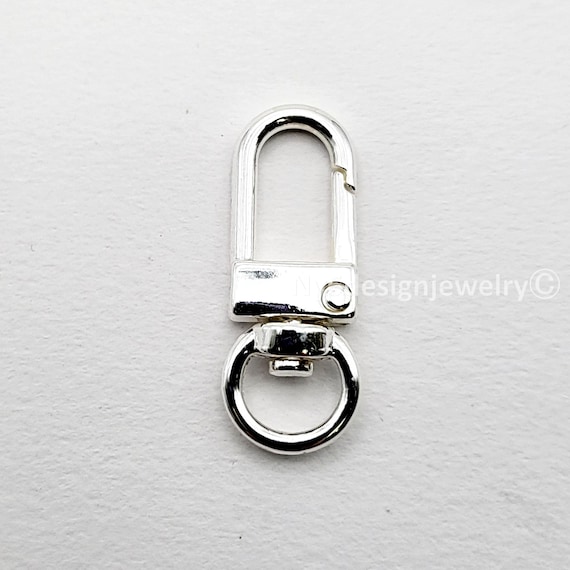 Silver Plated Brass Lobster Clasp – DIY Jewelry Keychain Finding