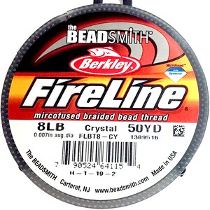 Beadsmith Fireline Crystal Bead Thread – 6LB, 125 Yard Reel For Jewelry & Crafts