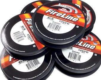 BeadSmith FireLine Braided Beading Thread – Crystal Smoke, 125 Yard
