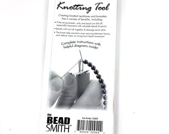 Beadsmith EZ Knot Tool Bead and Pearl Knotting Jewelry Tool Secure