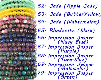Handmade Amethyst Gem Semi Precious Gem Stone 4mm Round Beads Stretch Bracelet 7