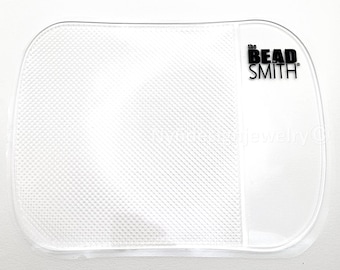 Clear Sticky Bead Mat – Non-Slip Jewelry Making Tool (7.5" x 5.5")