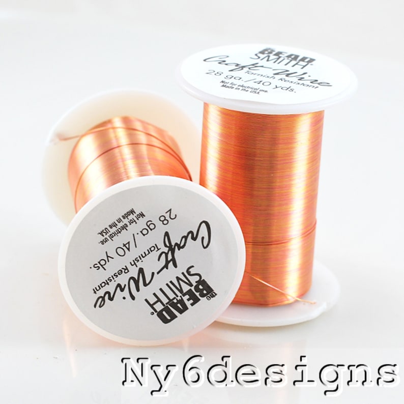 Beadsmith Copper Wire LACQUERED Tarnish Resistant Craft Wire Etsy Polska