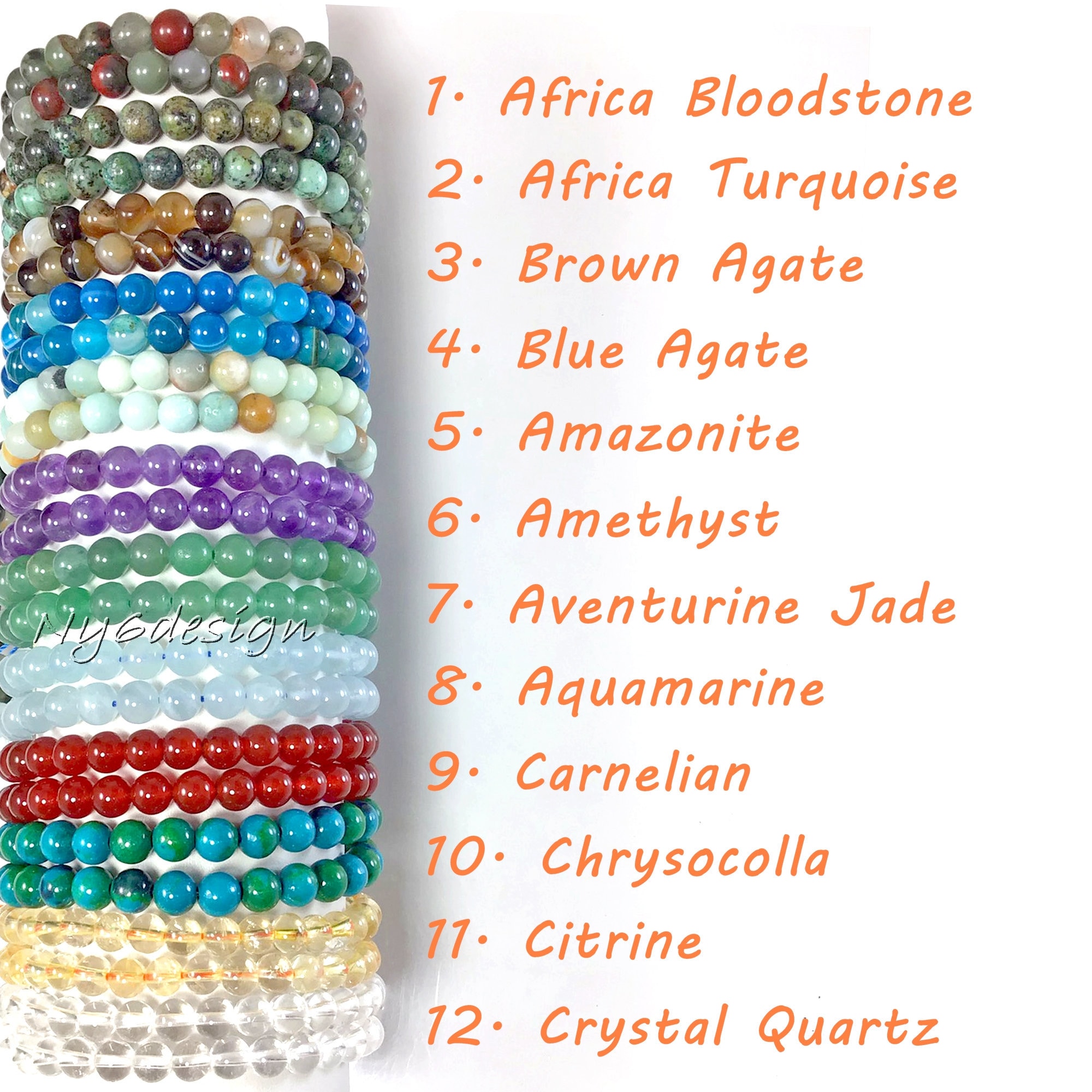 Buy MYADDICTION Natural Gemstone Bracelet Crystal Round Beads Cats Eye  Stone Sky Blue Jewelry & Watches | Fashion Jewelry | Charms & Charm  Bracelets at Amazon.in