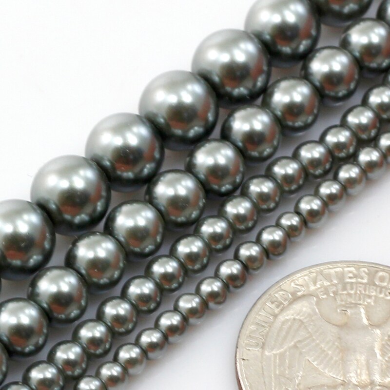 Stone Beautiful Charming AAA+ 8-9mm Natural Black Tahitian Pearl Loose Beads 15inches