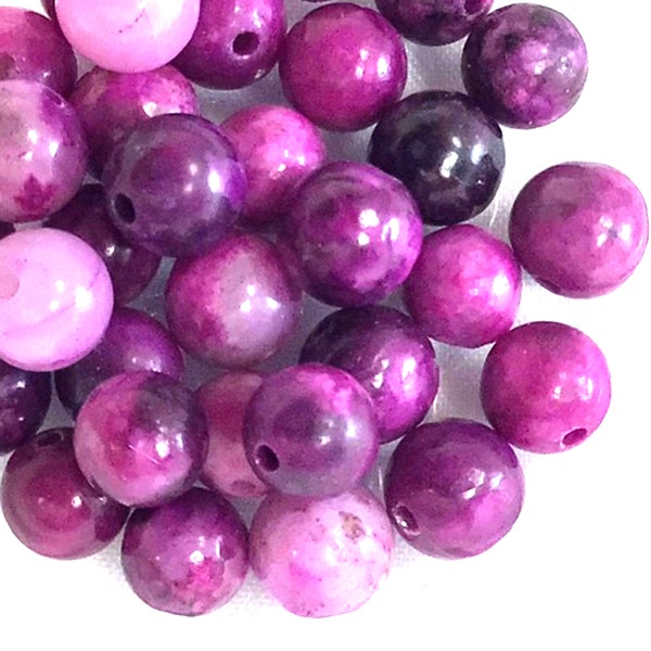 Purple Sugilite Crystal Stone Round Beads Natural Gemstone Smooth Loose Bead 4mm 6mm 8mm 10mm 12mm Sold by PCS 10 20 50 100 Wholesale Bulk