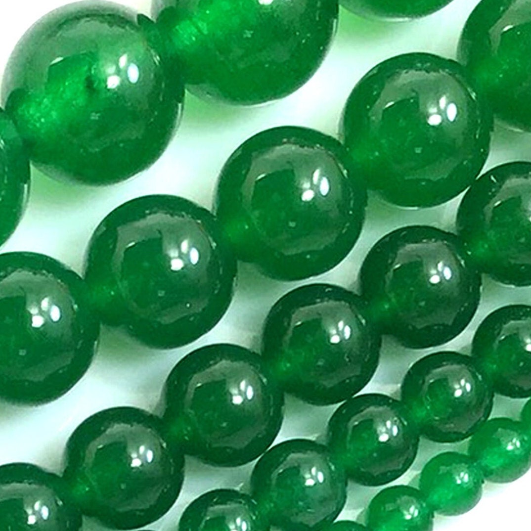 100% Natural Jade Beads, 6-8-10 mm Smooth Jade Bead Necklace, Gift For  Women, Multi Color Jade Beads For Jewelry Making (#1392)