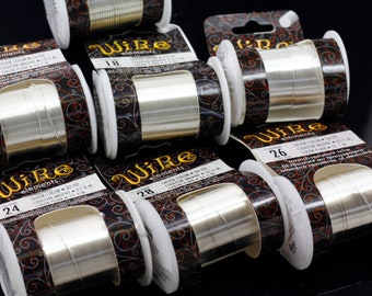 Tarnish Resistant Silver Copper Wire, Jewelry Making - 16-28 Gauge