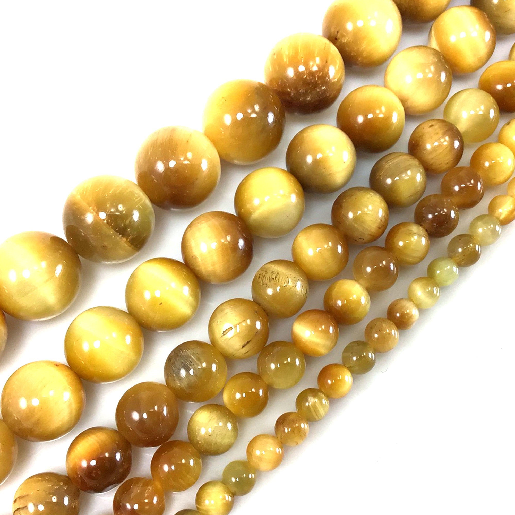 Beadia BEADIA Natural Yellow Tiger Eye Tube Beads 13x4mm 30pcs Cylinder  Loose Semi Gemstone Beads for Jewelry Making Design