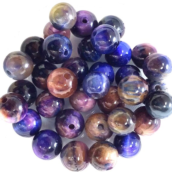 Multi Color Tiger Eye Beads AAA Natural Halk Eye Round Loose Bead 3mm 4mm  6mm 8mm 10mm 12mm 16mm 15 Strand 