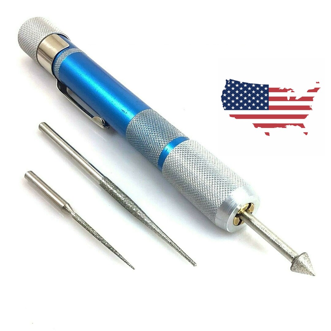 BeadSmith Economy Bead & Pearl Reamer Set, 4 Pieces, Diamond Tipped, Jewelry Making Tool, BR4