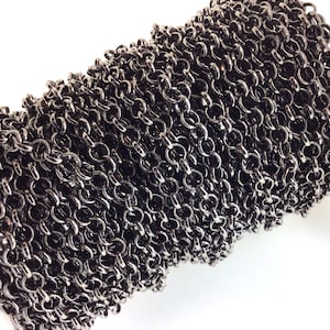 Gunmetal Rolo Chain Metal Black Chain 3mm 4mm 5mm 6mm 7mm Round Link Loop Necklace, Bracelet, Anklet, Handbag Sold by FT Soldered Men Women