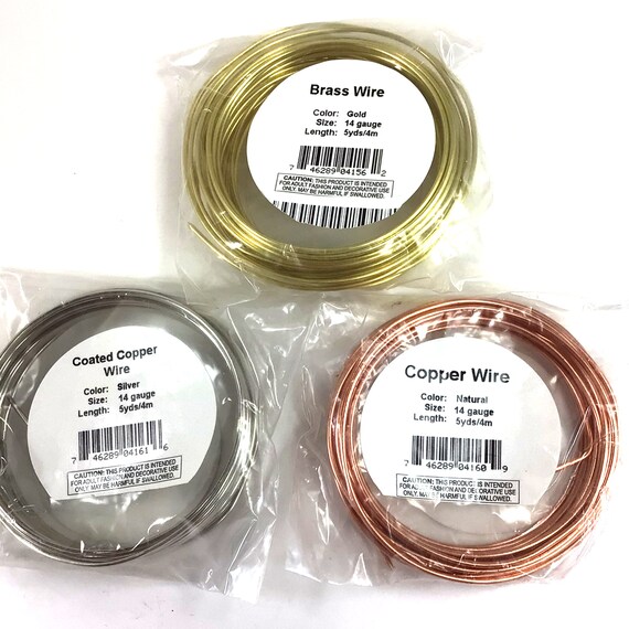 Zebra Wire 14ga 5yd/4m Silver Wire, Gold Wire, Copper Wire 14 Gauge 5 Yard  Braided Bead Thread Jewelry Making Jewelry Supply Beading Wire 