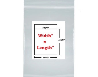 Clear Zip Top Bags, 2-Mil Poly Reclosable Baggies
