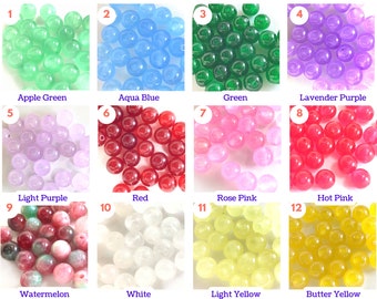 Jade Beads Grade AA Multicolor Smooth Round Loose Bead 4mm 6mm 8mm 10mm 12mm Sold by PCS