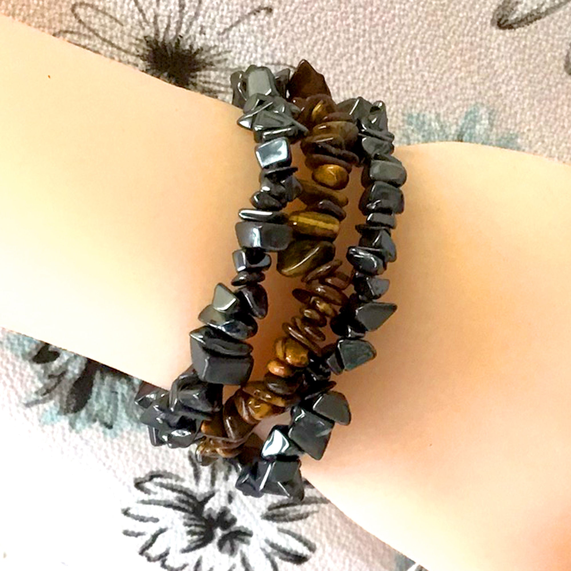 ブレスレット Semi Precious Beads Bracelet #7930 Gemstone Beaded Bracelets - Etsy