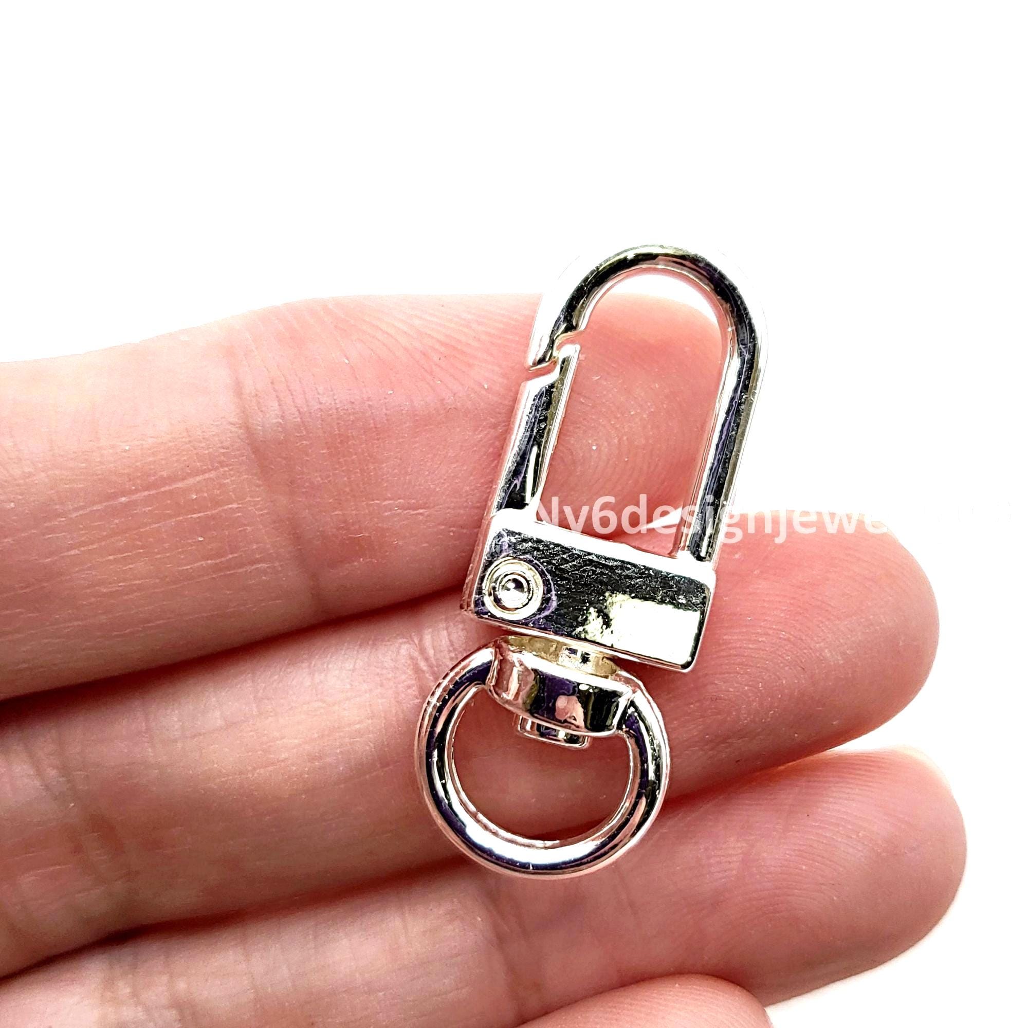 Silver Plated Brass Lobster Clasp – DIY Jewelry Keychain Finding