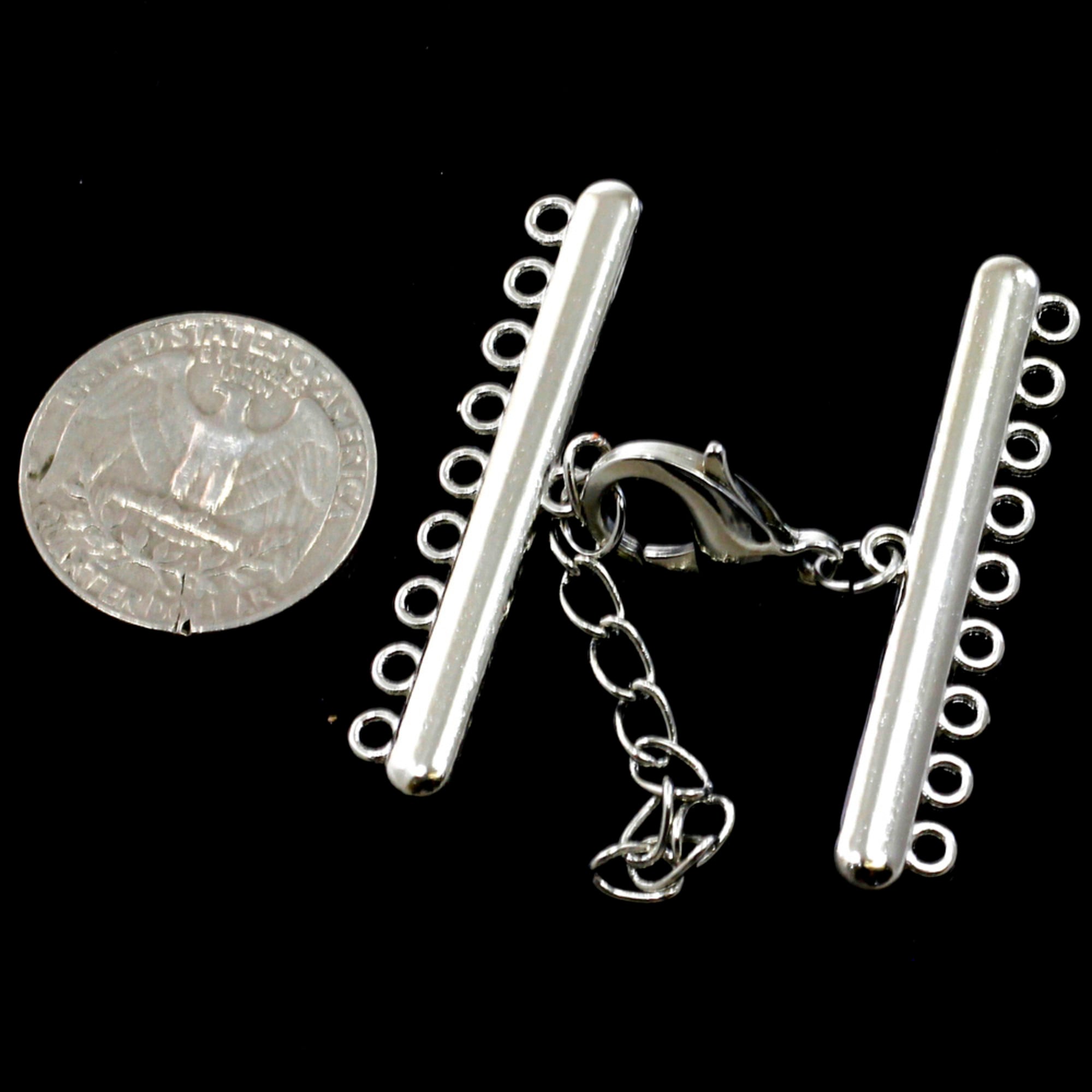 4Pcs Layering Magnetic Necklace Clasps and Extender Chain, 925 Sterling  Silver Magnetic Necklace Connector Multi Strands Clasps for Layered  Bracelet