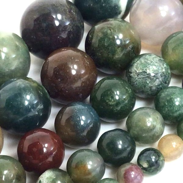 Natural Fancy Agate Round Beads Gemstone Round Loose Beads 4mm 6mm 8mm 10mm 12mm 15" Strand