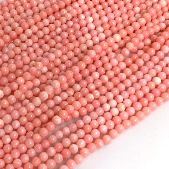 [美品]ピンク珊瑚　　Pink coral beads Pink Coral Round Beads Grade AA Natural Gemstone Loose Beads 2mm