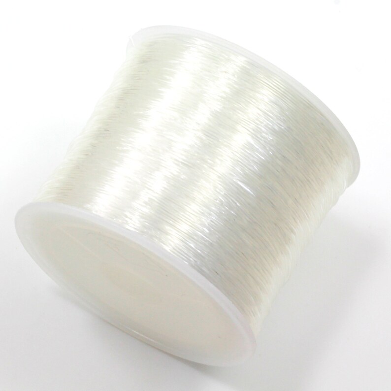 Clear Crystal Elastic Cord – Beading & Jewelry Stretch Thread Variety Sizes image 5