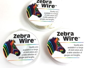 Zebra Wire, 18 Gauge, 10 Yard, Jewelry Making, Beading Wire