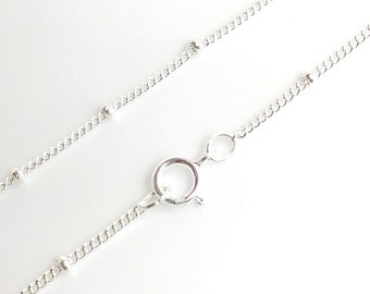Sterling Silver Satellite Chain Necklace | Women's Jewelry 16"-24" #5