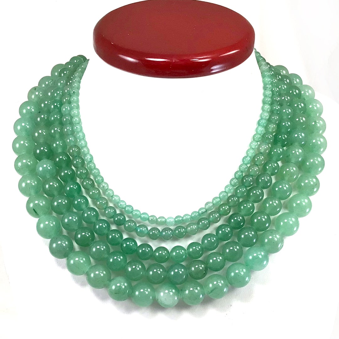 Emerald Jade Color Crystal Jade Round Loose Beads For Jewelry Making DIY  Bracelet Necklace Earring Accessories