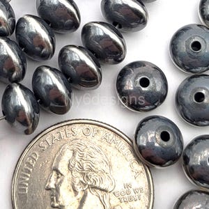 High Quality Navajo Saucer Pearl .925 Sterling Silver Seamed Spacer Beads - 5.7x3.5 mm 10pcs Unique Silver Beaded for Bracelets & Necklaces