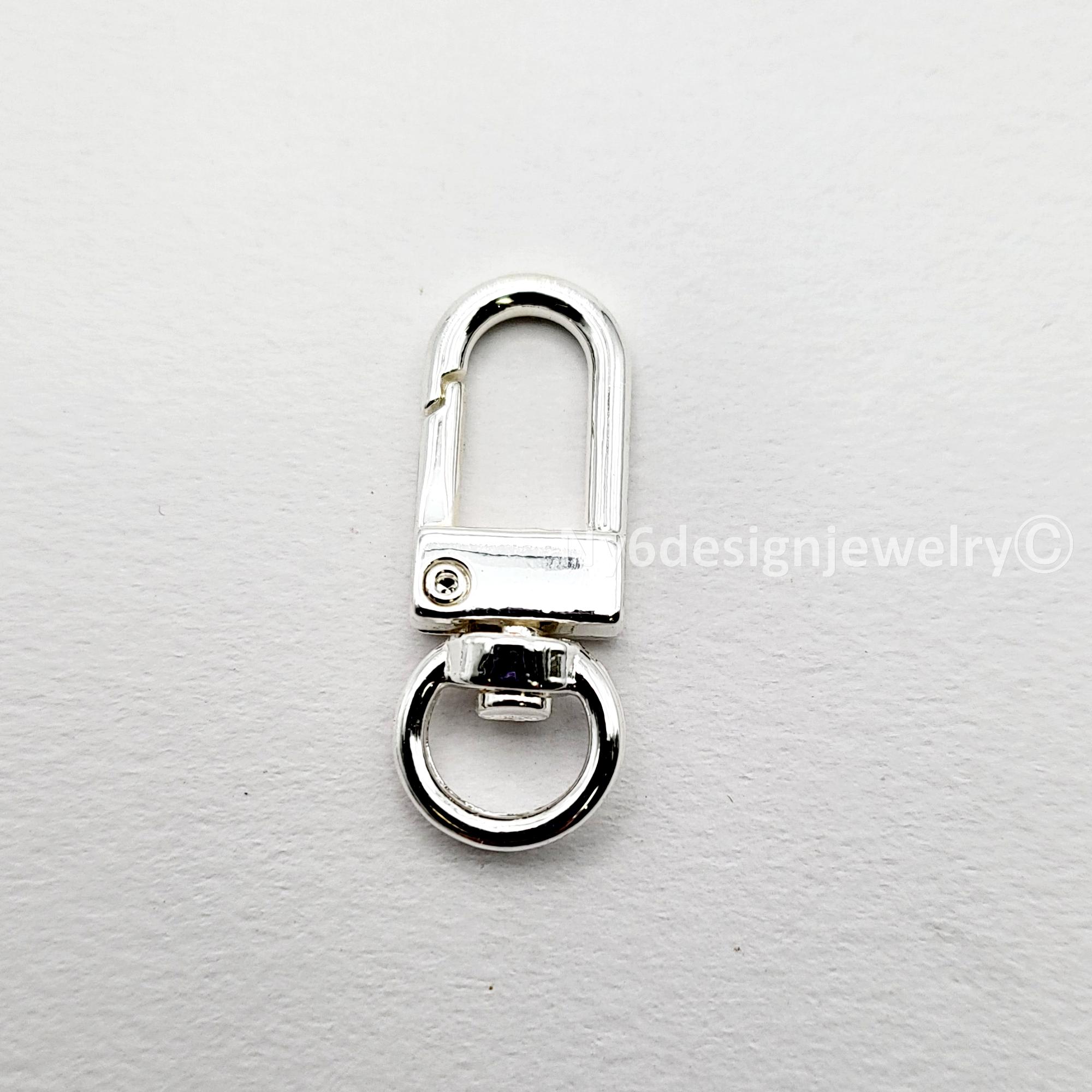 Silver Plated Brass Lobster Clasp – DIY Jewelry Keychain Finding