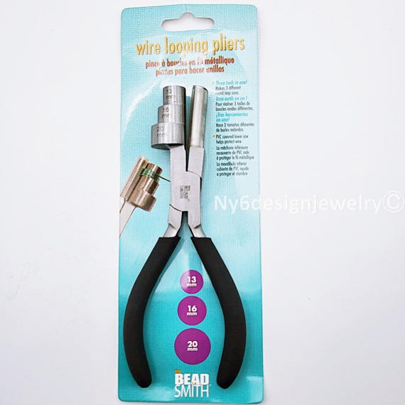 Glarks 8-Piece Wire Looping Tool Set - Jewelry Making Mandrels, Bail Pliers & Wire Cutter | DIY Craft Kit